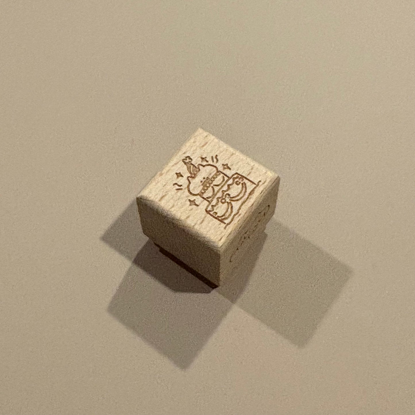 Wooden Stamp - Birthday