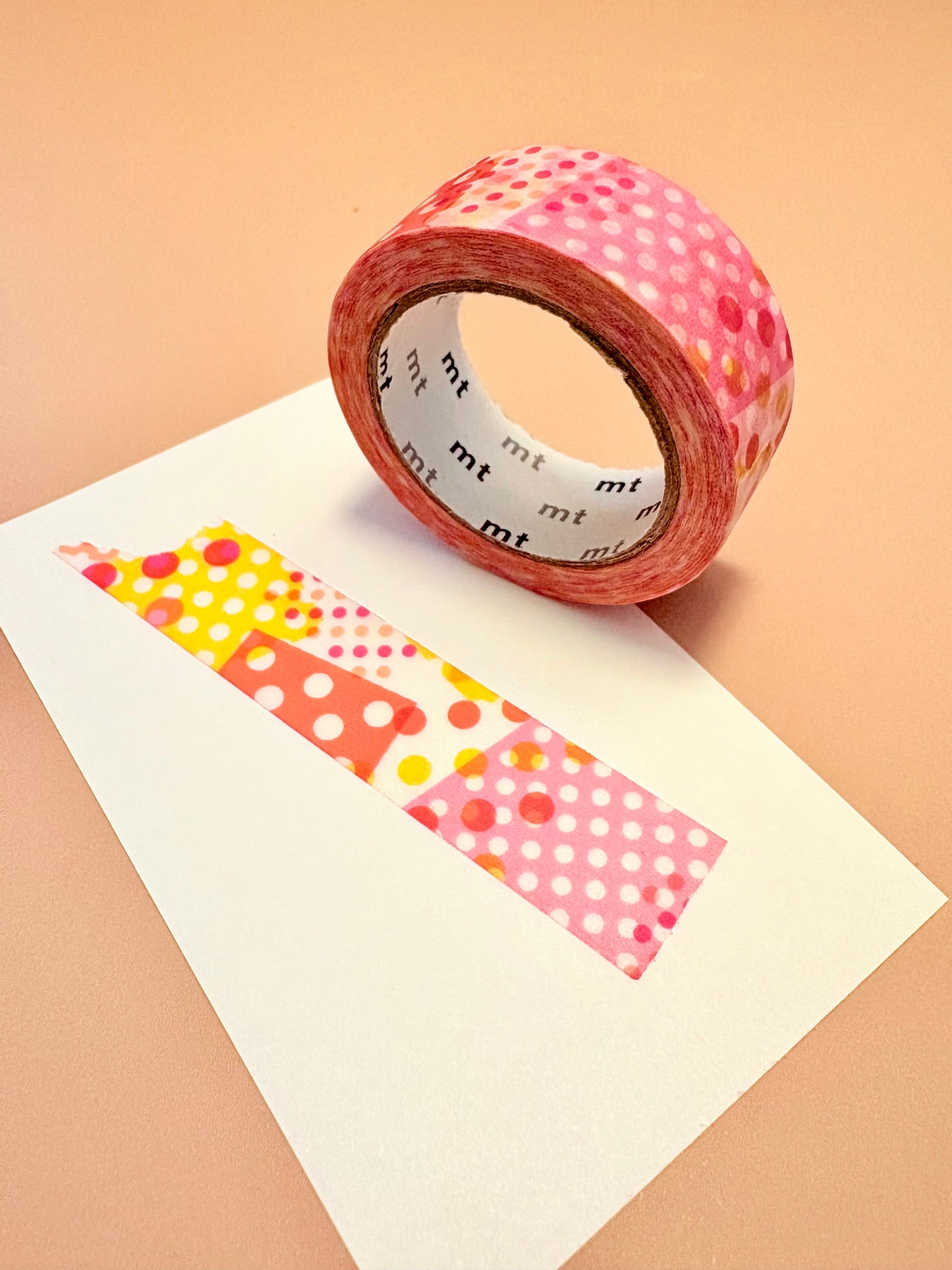MT Masking Tape 15mm Negapoji Dot Pink