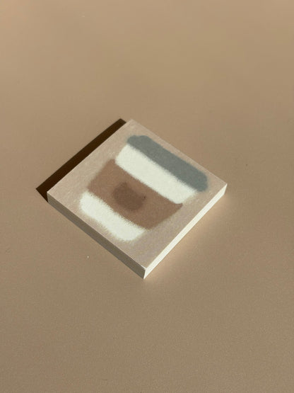 Mini Memo Pad - coffee