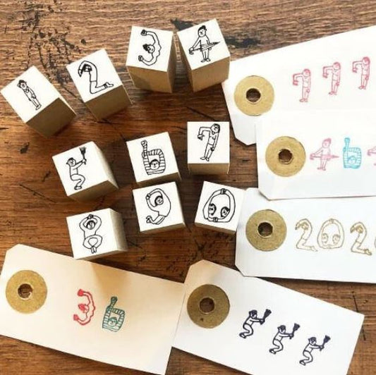 36 Sublo People Number Stamp Set (S size)