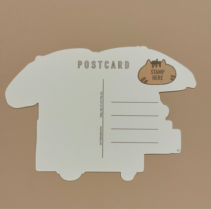 Hot Dog Cart Postcard