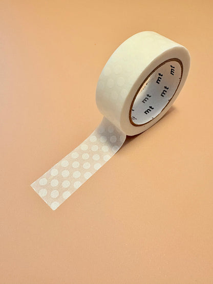 MT Masking Tape 15 mm Dot White
