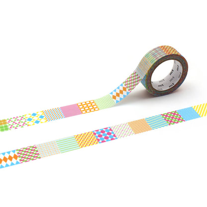 MT Masking Tape 15mm geometric pattern