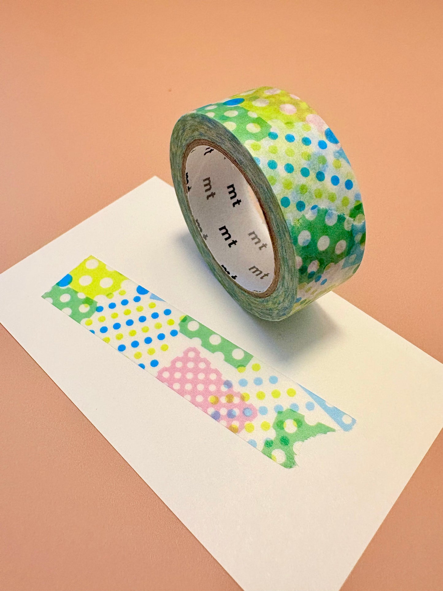 MT Masking Tape 15 mm Negapoji Dot Blue
